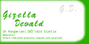 gizella devald business card